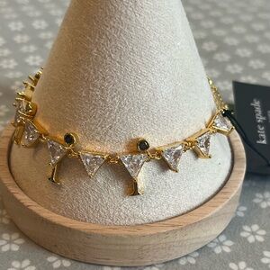 Kate Spade Gold and Crystal Bracelet Shaken not Stirred new with tag